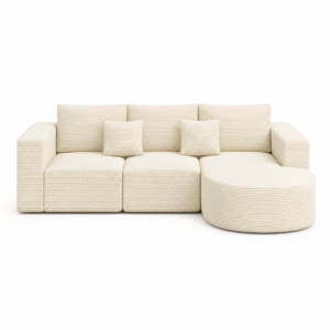 104” Corduroy Sectional Sofa
