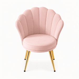 Velvet Petal Accent Chair