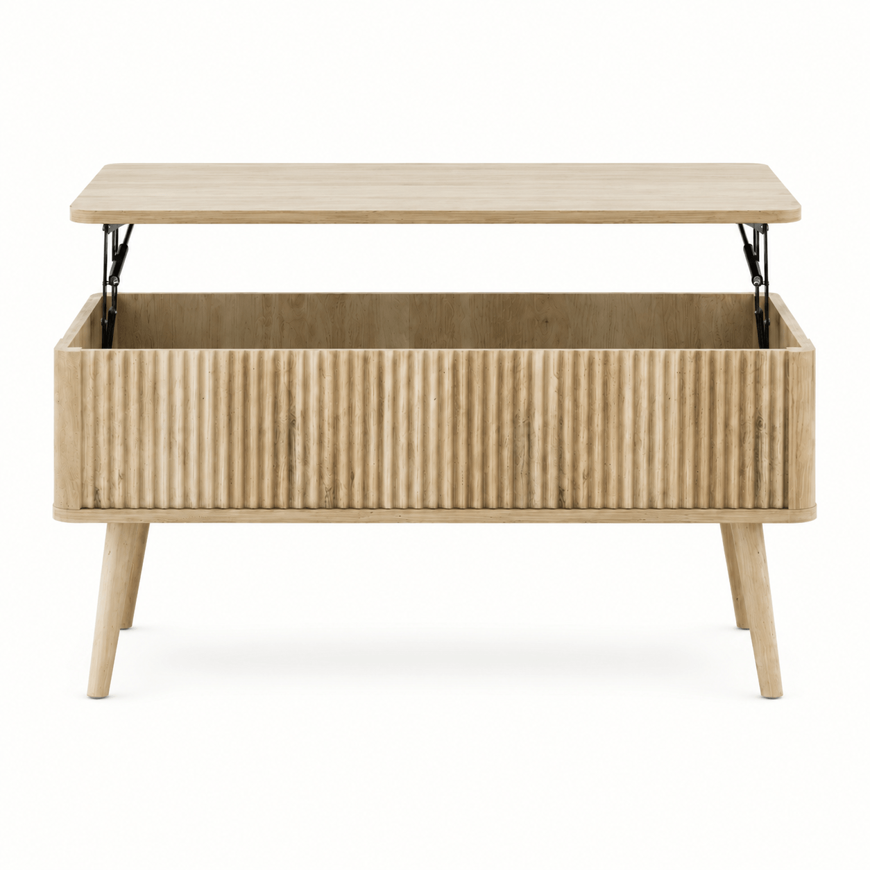 Fluted Lift-Top Coffee Table