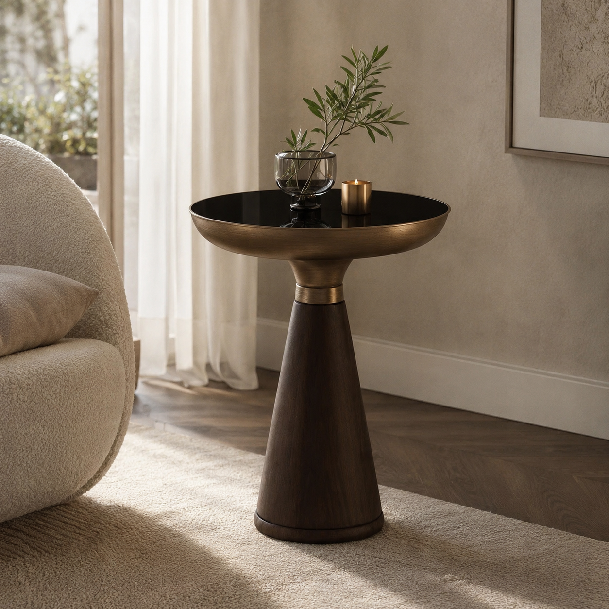Aurelia Glass Side Table - Image 2