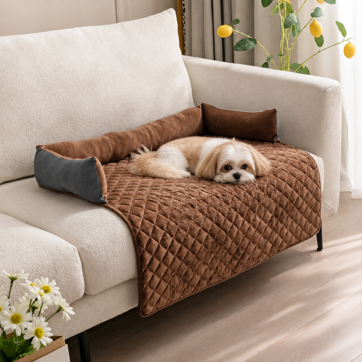 Plush Pet Sofa Bed Mat - Image 2