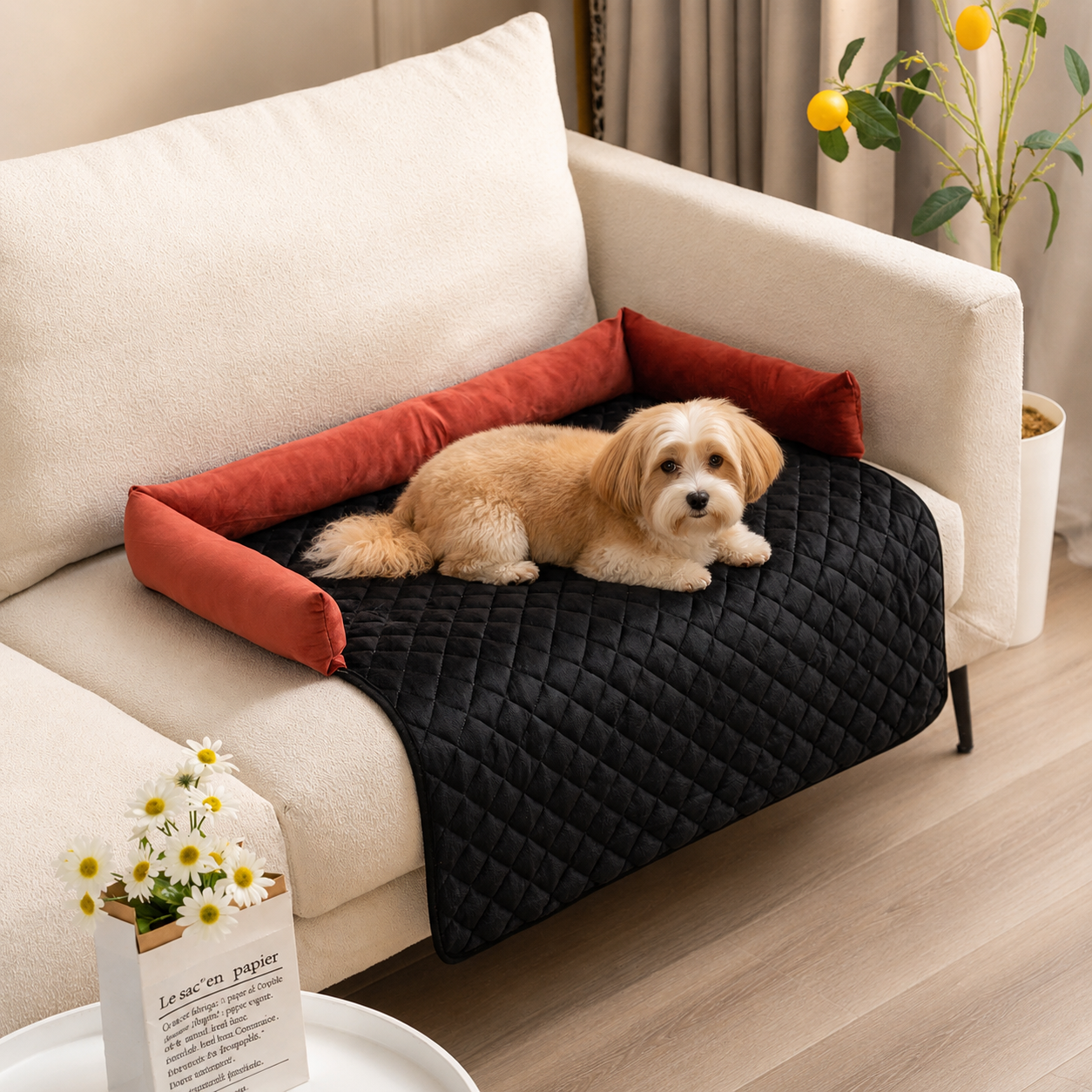 Plush Pet Sofa Bed Mat - Image 3
