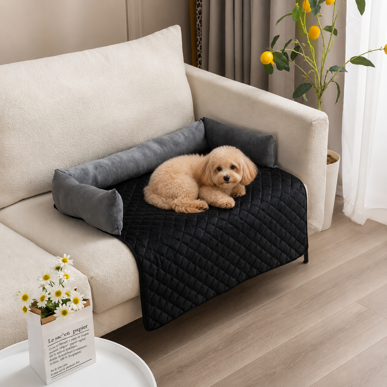 Plush Pet Sofa Bed Mat - Image 4