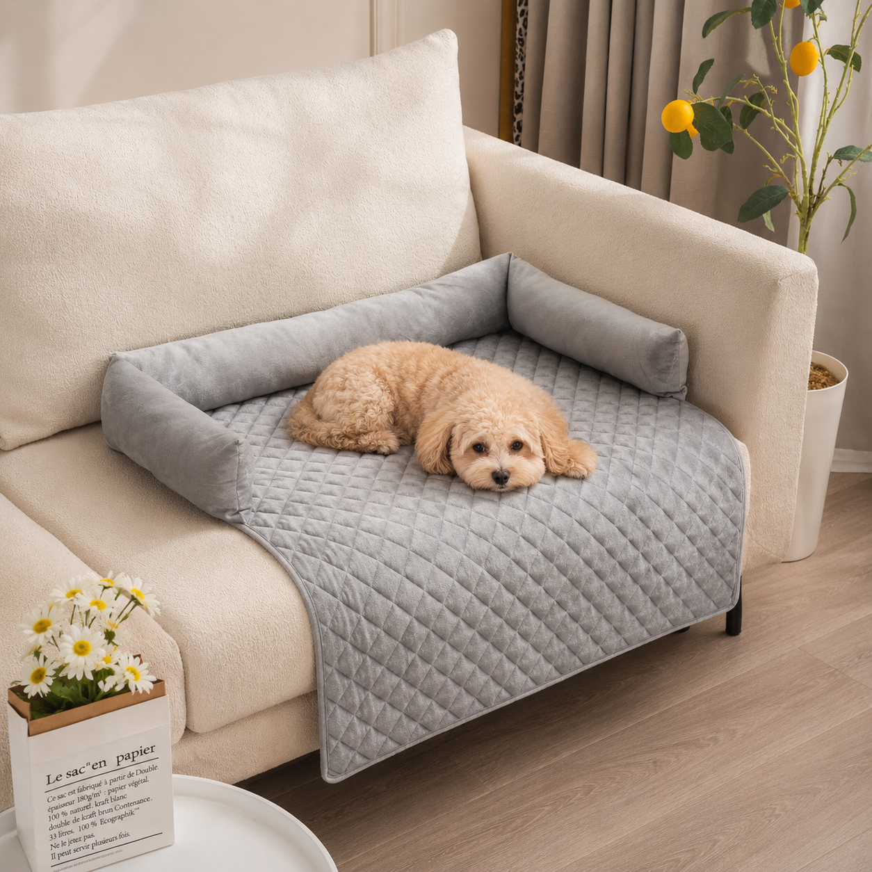 Plush Pet Sofa Bed Mat - Image 5