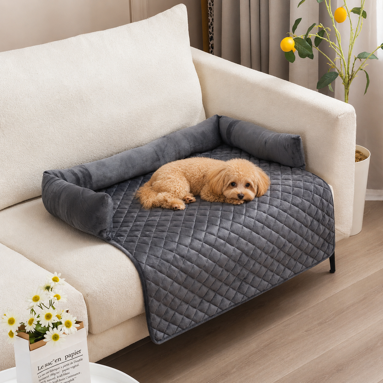 Plush Pet Sofa Bed Mat - Image 6