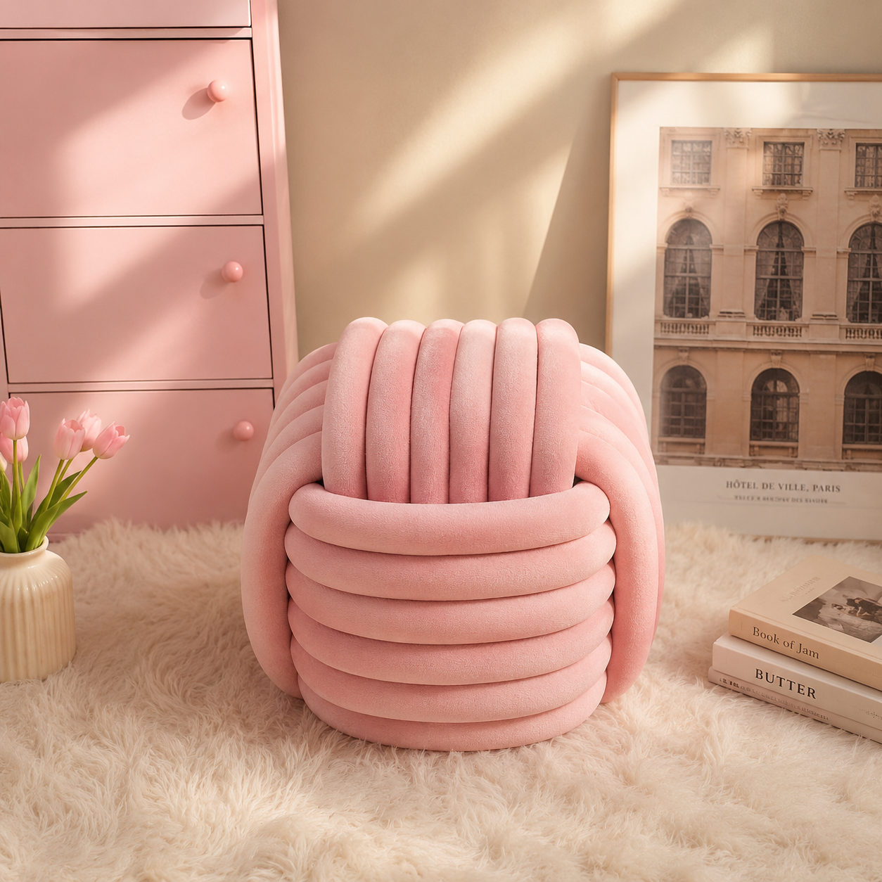 Cubed Woven Footstool - Image 2