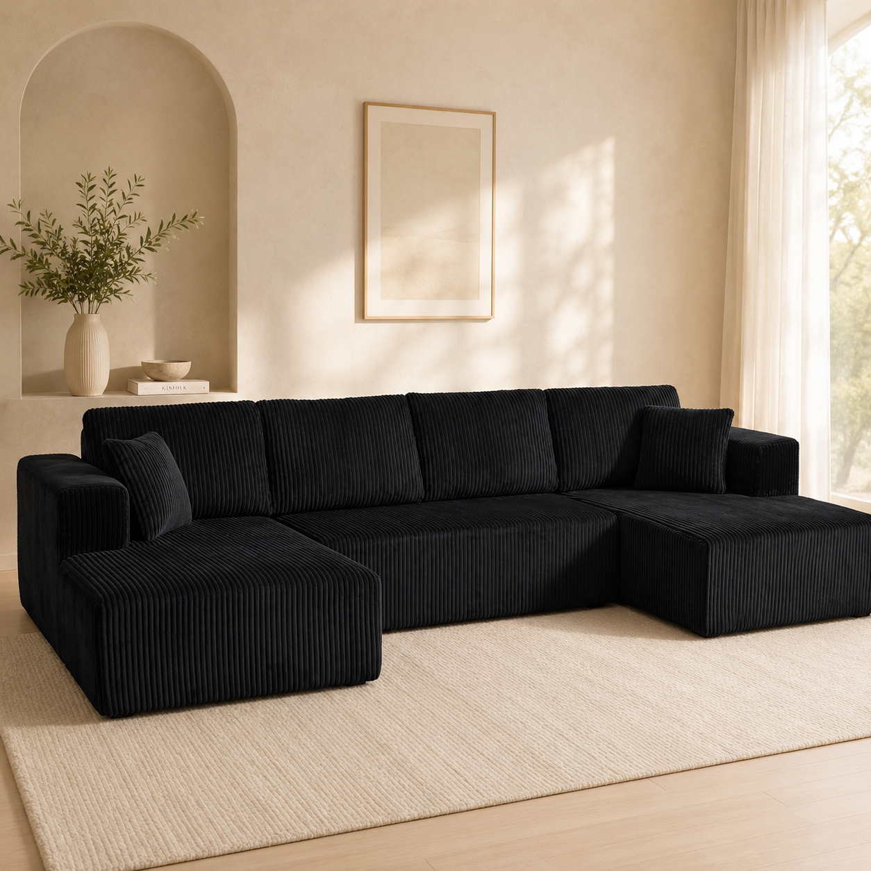 130” Cloud Sectional Sofa - Image 3
