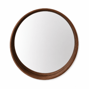 Oak-Finish Wall Mirror