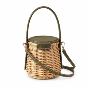 Woven Straw Crossbody Bag
