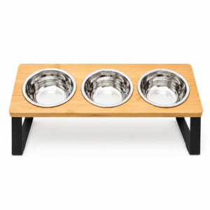 Elevated Wooden Pet Feeder