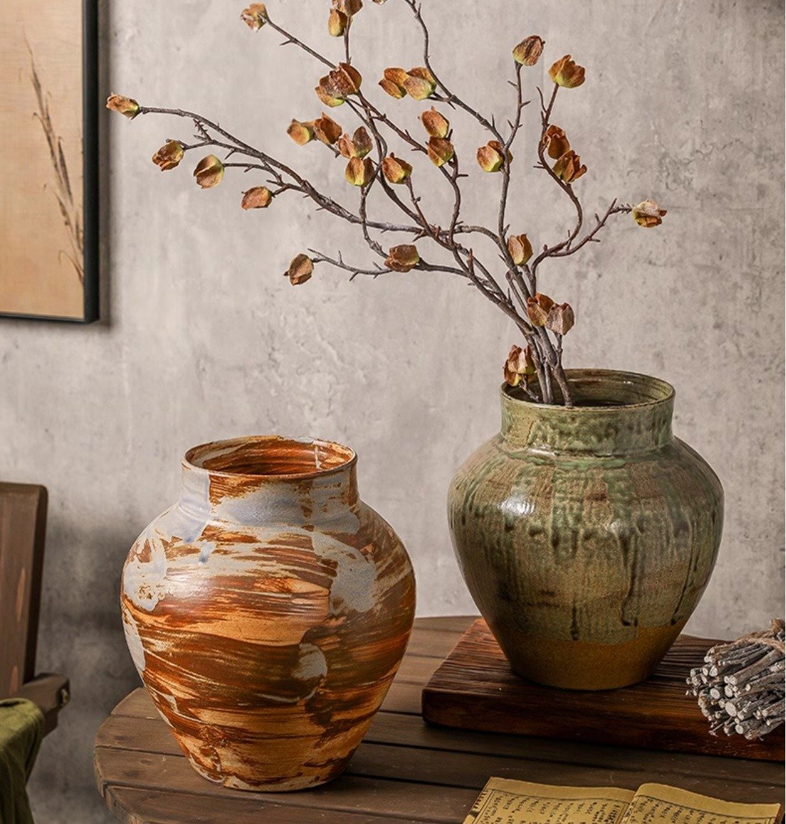 Retro Ceramic Flowerpot - Image 3
