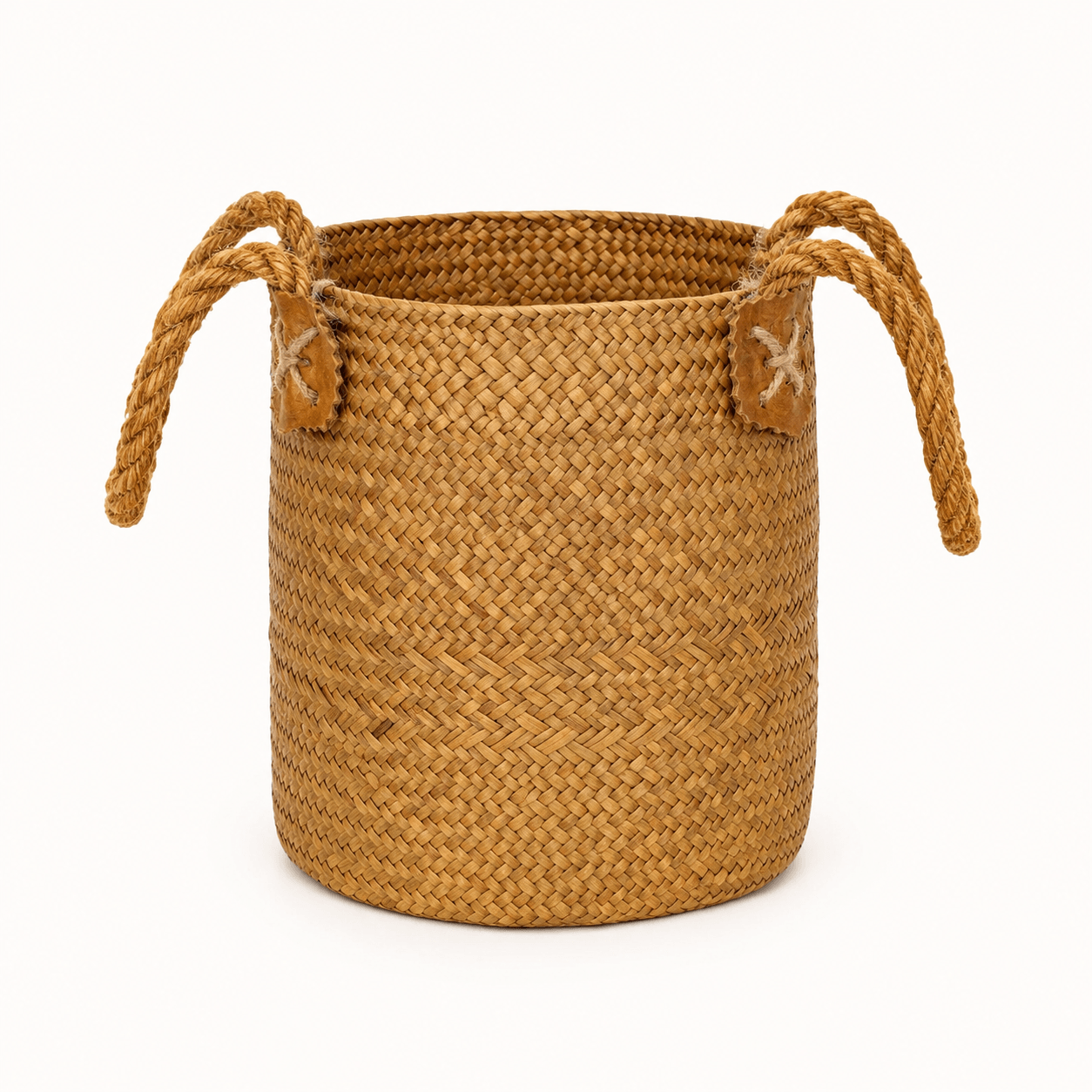 Natural Straw Basket - Image 2