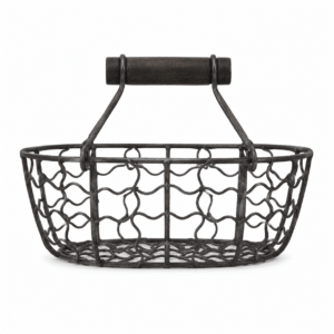 Vintage Iron Market Basket