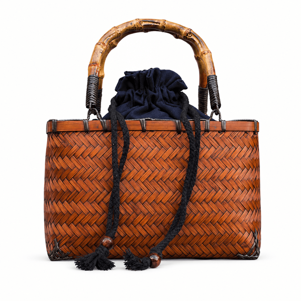 Mini Woven Bamboo Basket