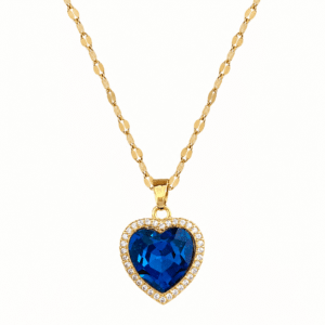 Crystal Heart Pendant Necklace