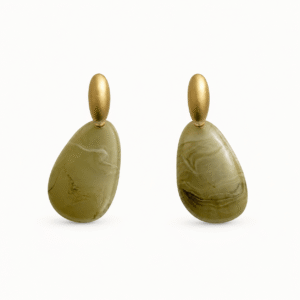 Amber Resin Drop Earrings