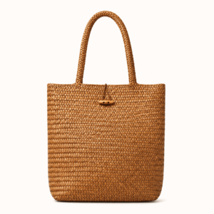 Woven Rattan Tote Bag