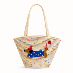 Knitted Dachshund Tote Bag