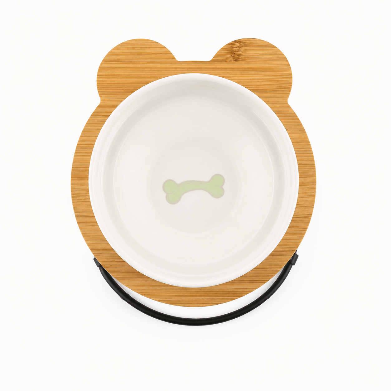 Ceramic Pet Bowls with Bamboo Stand - Image 6