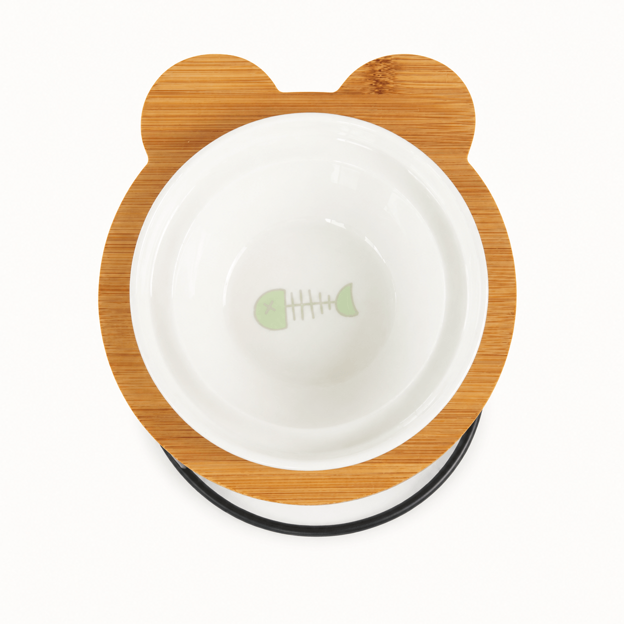 Ceramic Pet Bowls with Bamboo Stand - Image 5