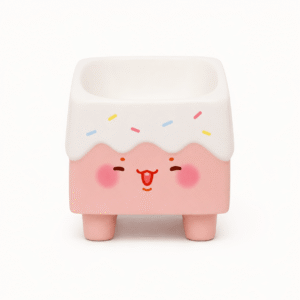 Cream Cake Elevated Ceramic Pet Bowl