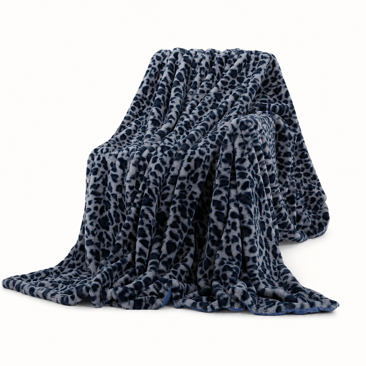 Leopard Faux Fur Throw Blanket - Image 4
