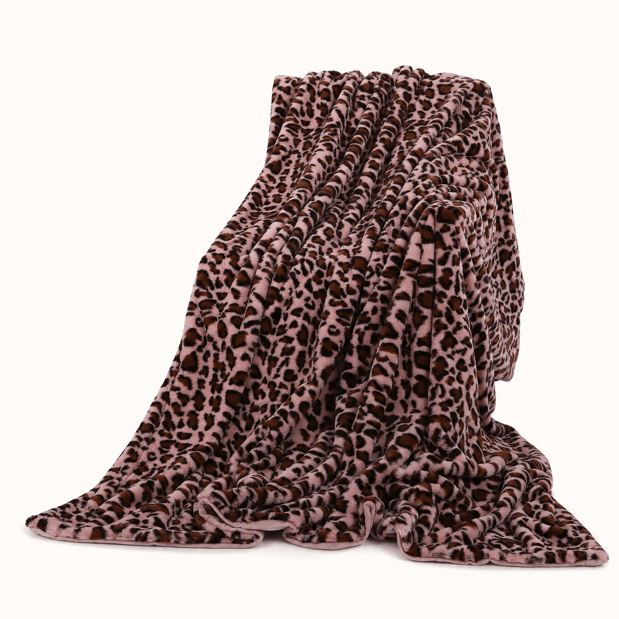 Leopard Faux Fur Throw Blanket - Image 5