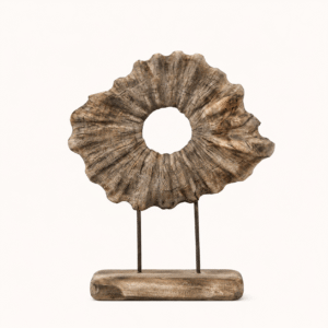 Wabi-Sabi Handcrafted Wooden Sculpture
