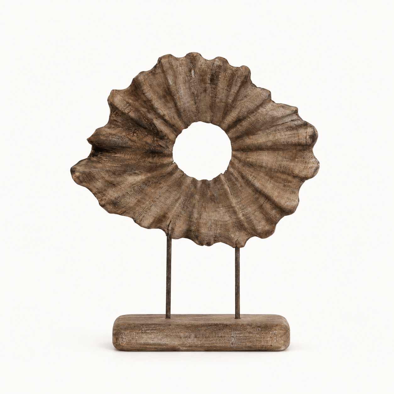 Wabi-Sabi Handcrafted Wooden Sculpture - Image 2