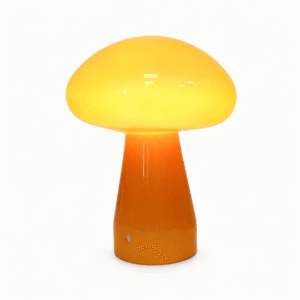 Glass Mushroom Table Lamp
