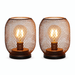 Rustic Table Lamps, Set of 2