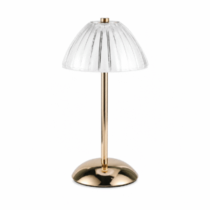 Ribbed Crystal Table Lamp