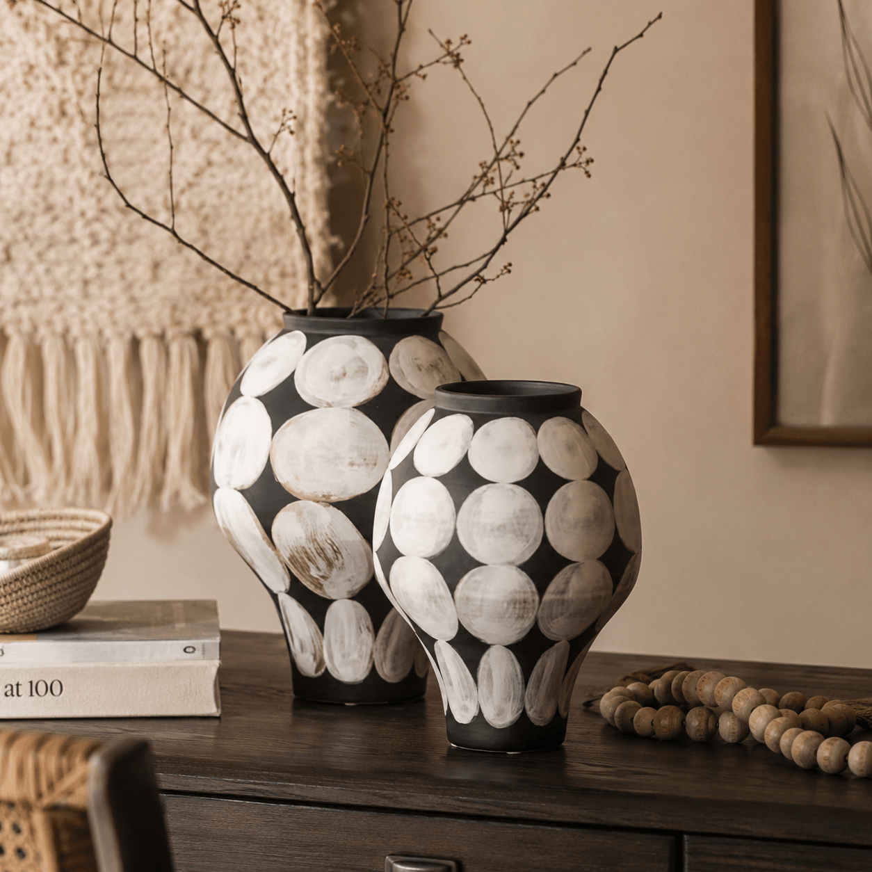 Wabi-Sabi Textured Ceramic Vase - Image 2