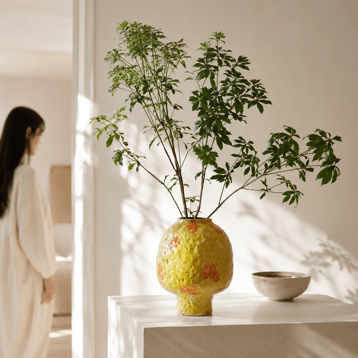 Wabi-Sabi Textured Ceramic Vase - Image 3