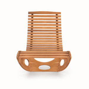 Outdoor Wood Rocking Chaise Lounge