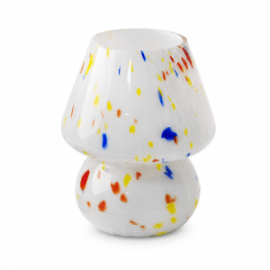 Speckled Glass Mushroom Table Lamp
