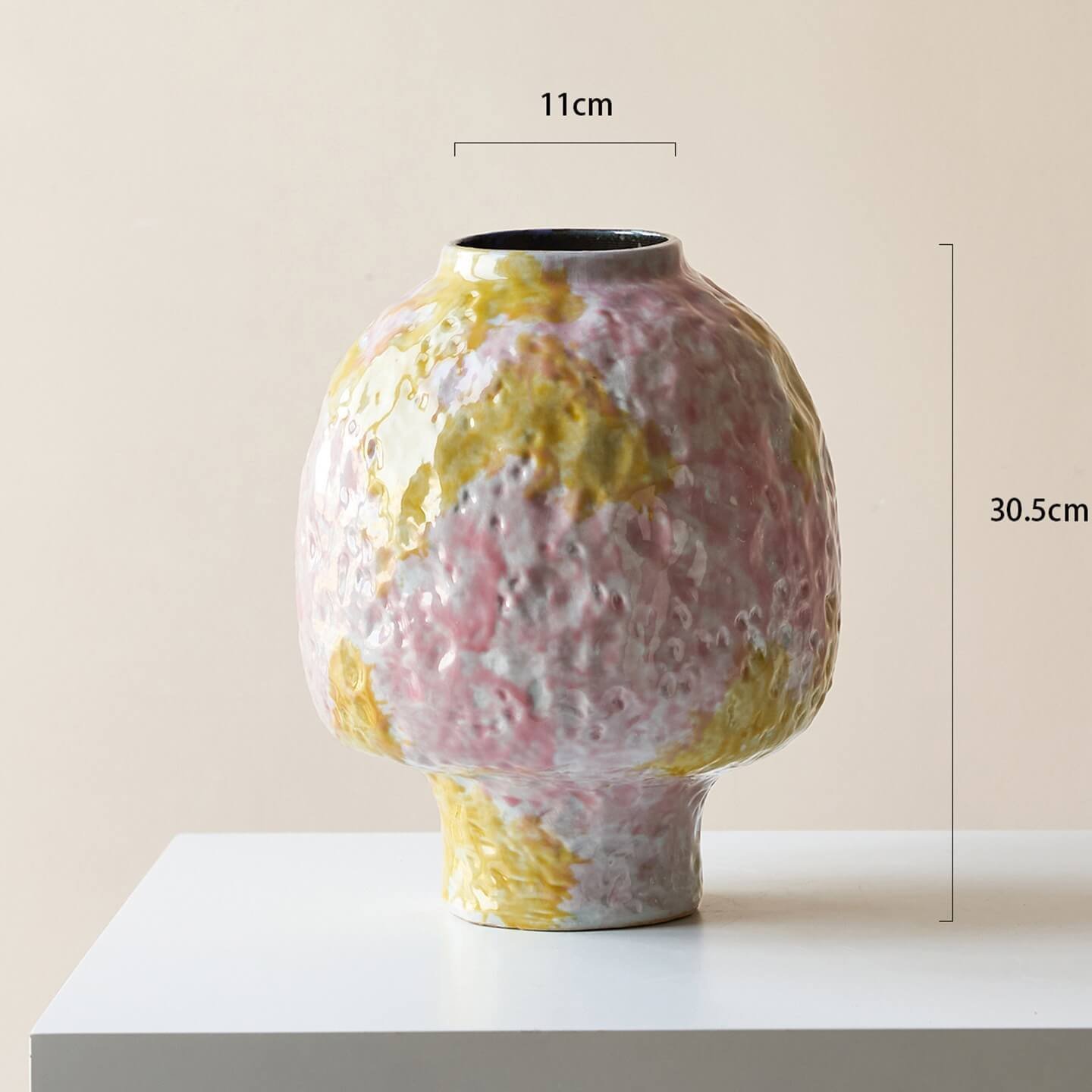 Wabi-Sabi Textured Ceramic Vase - Image 12