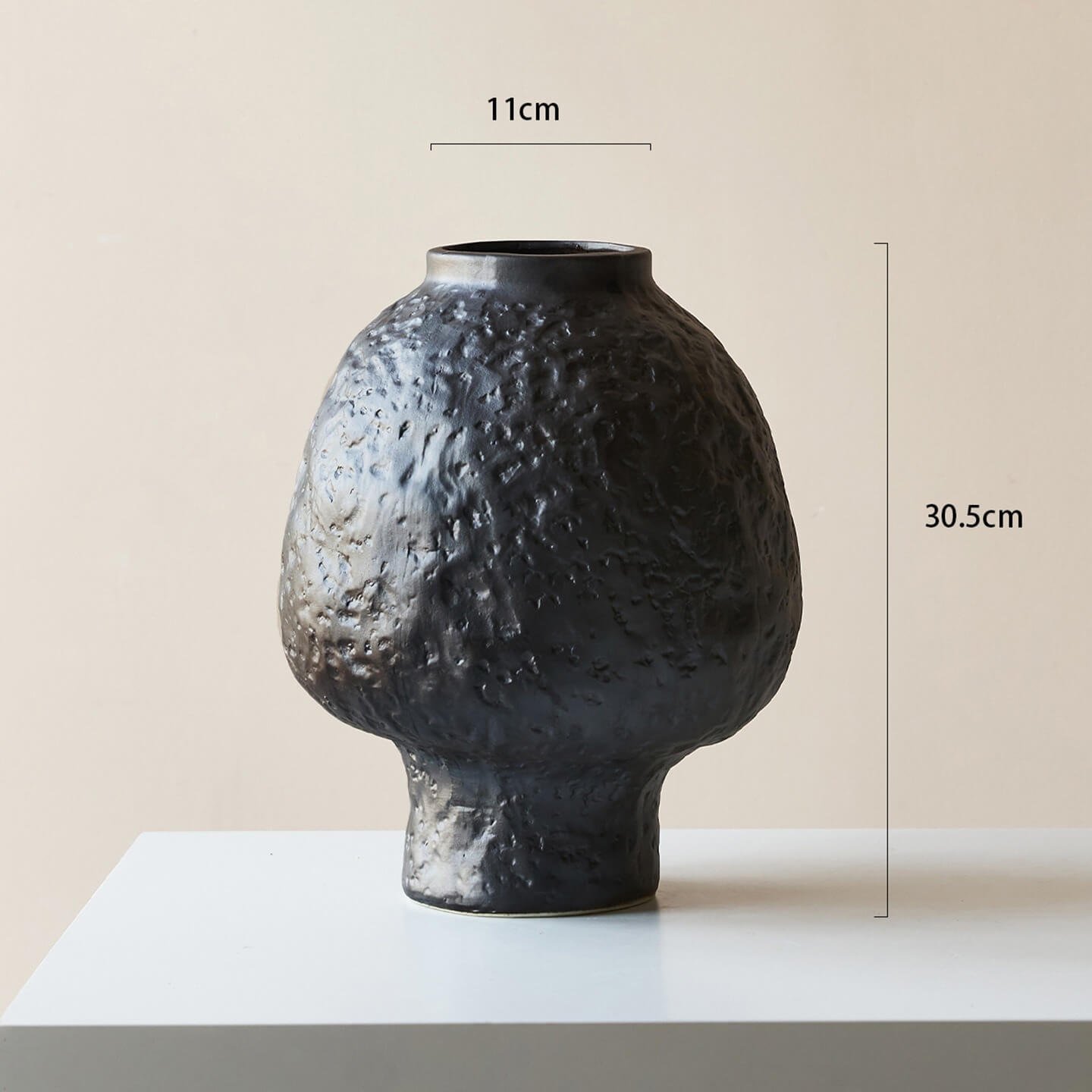 Wabi-Sabi Textured Ceramic Vase - Image 10