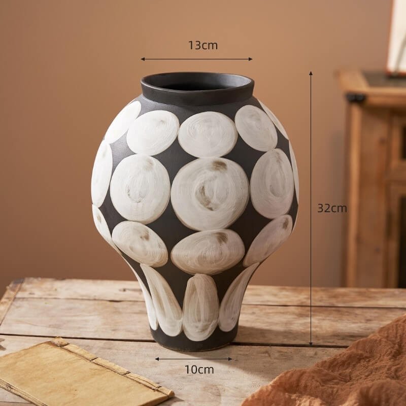 Wabi-Sabi Textured Ceramic Vase - Image 7