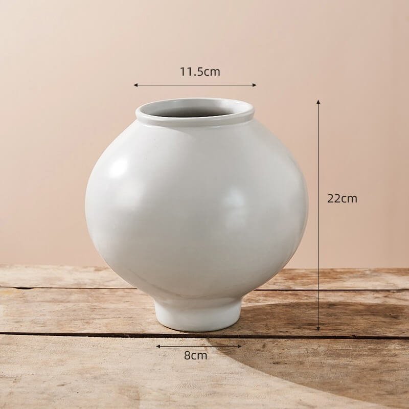 Wabi-Sabi Textured Ceramic Vase - Image 4